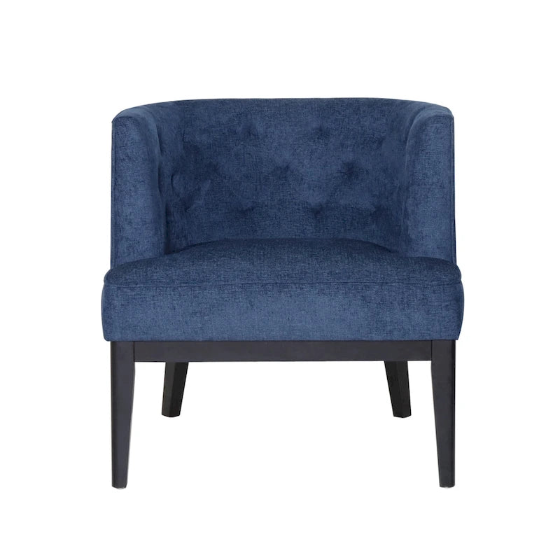 Fauteuils d'appoint capitonnés en tissu ou en similicuir (Lot de 2)