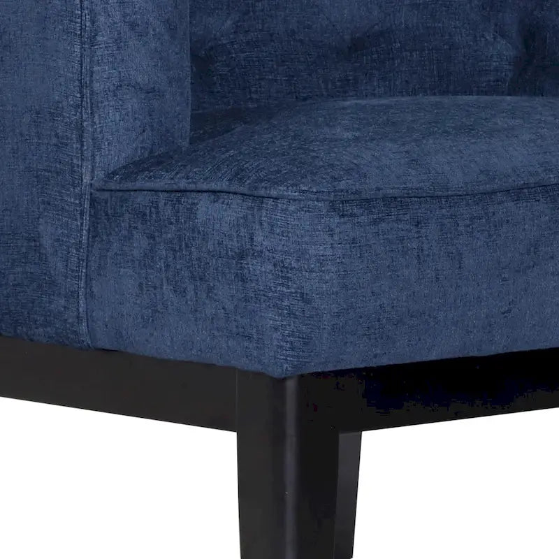 Fauteuils d'appoint capitonnés en tissu ou en similicuir (Lot de 2)
