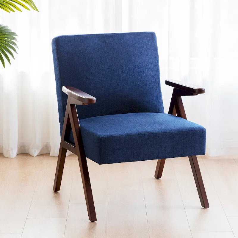 Lot de 2 chaises d'appoint rembourrées pour salon, chambre à coucher