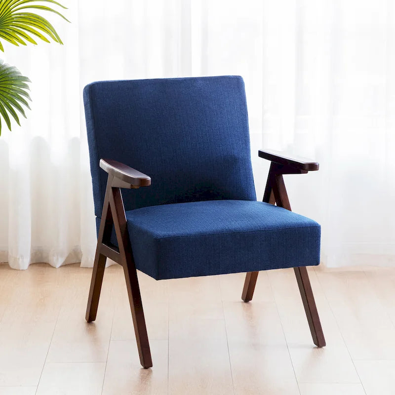 Lot de 2 chaises d'appoint rembourrées pour salon, chambre à coucher