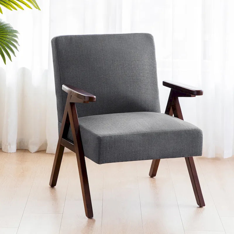 Lot de 2 chaises d'appoint rembourrées pour salon, chambre à coucher