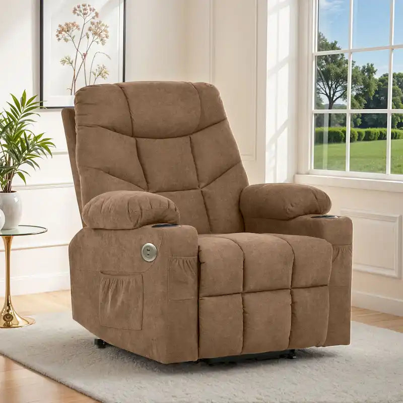 Fauteuil inclinable de massage et chauffant moderne
