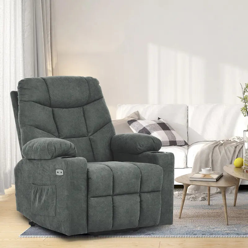 Fauteuil inclinable de massage et chauffant moderne