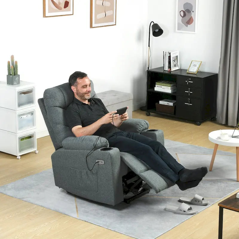 Fauteuil inclinable de massage et chauffant moderne