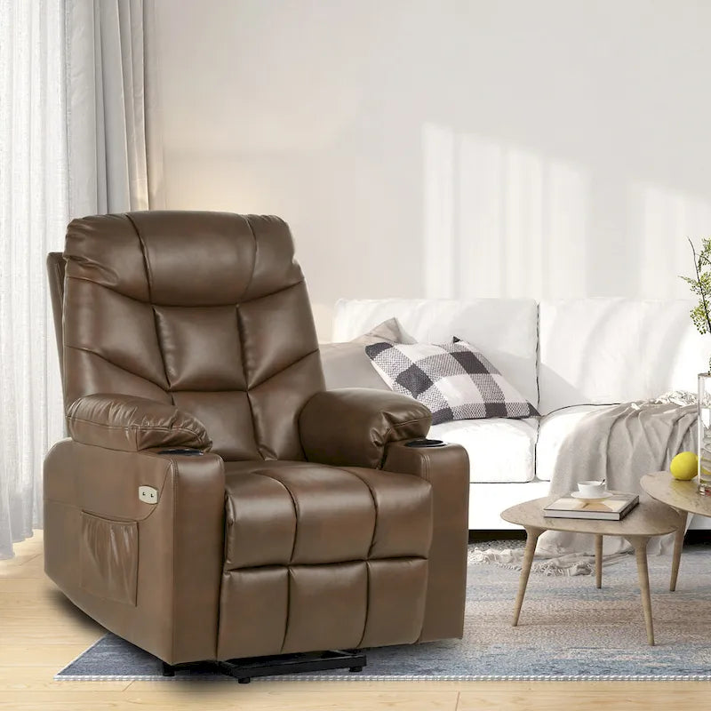 Fauteuil inclinable de massage et chauffant moderne
