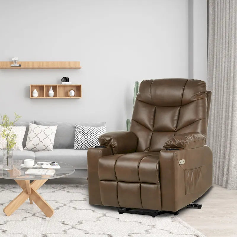 Fauteuil inclinable de massage et chauffant moderne
