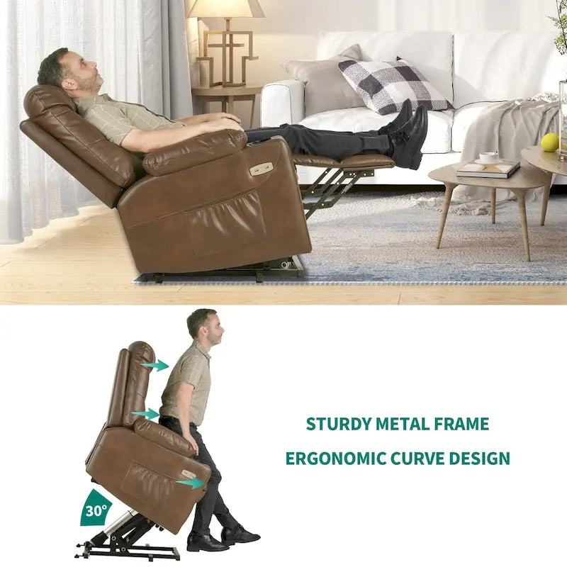 Fauteuil inclinable de massage et chauffant moderne