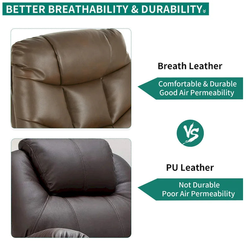 Fauteuil inclinable de massage et chauffant moderne
