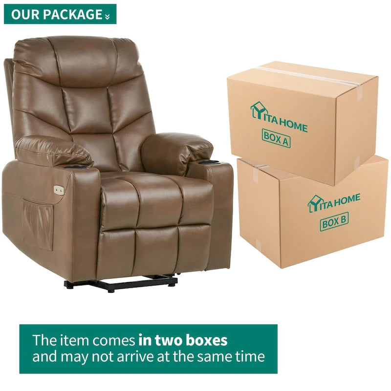 Fauteuil inclinable de massage et chauffant moderne