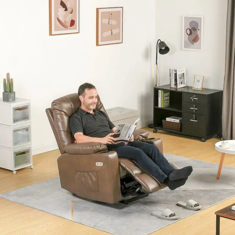 Fauteuil inclinable de massage et chauffant moderne
