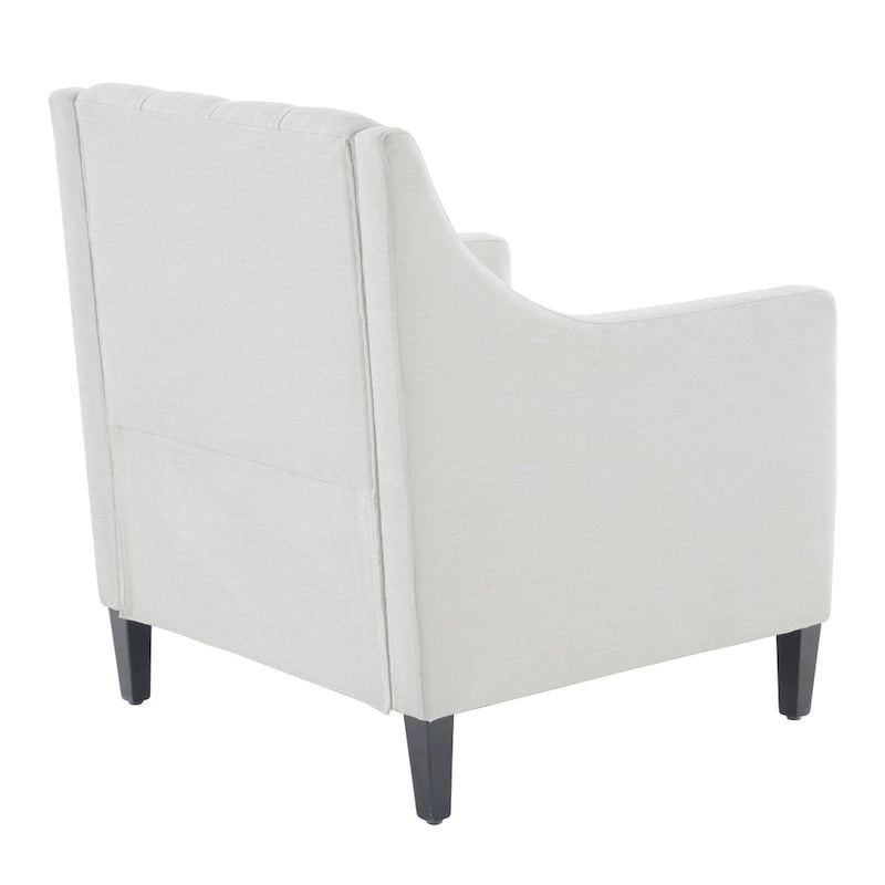 Fauteuil Club confortable avec oreiller beige/bleu sarcelle foncé/bleu