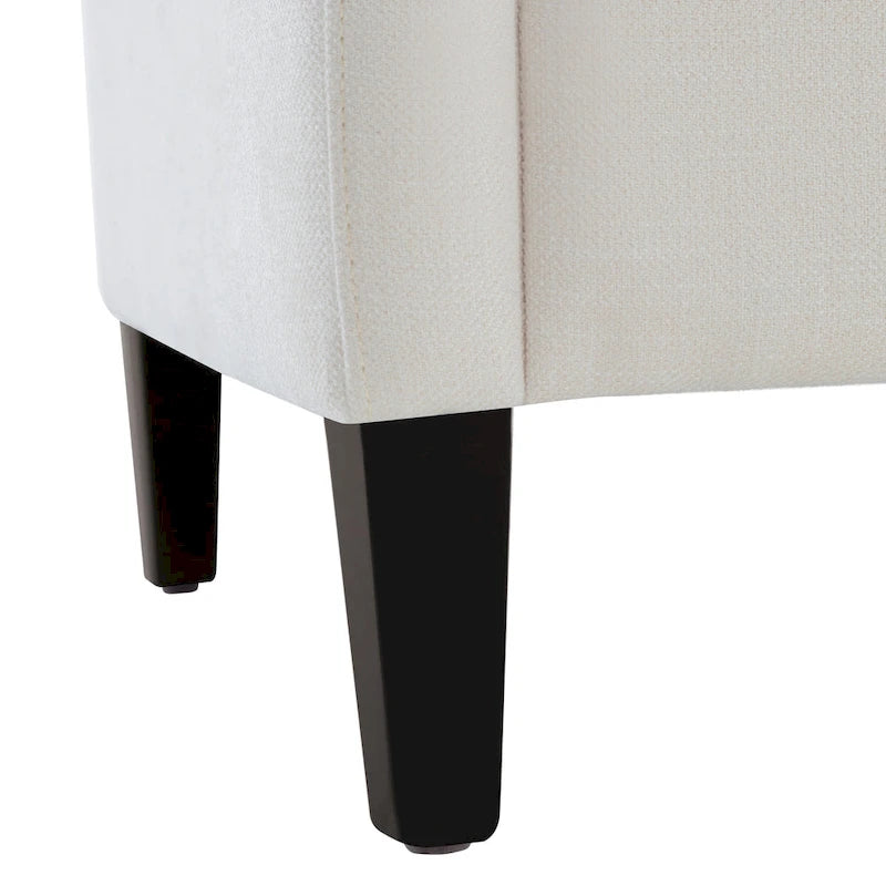 Fauteuil Club confortable avec oreiller beige/bleu sarcelle foncé/bleu