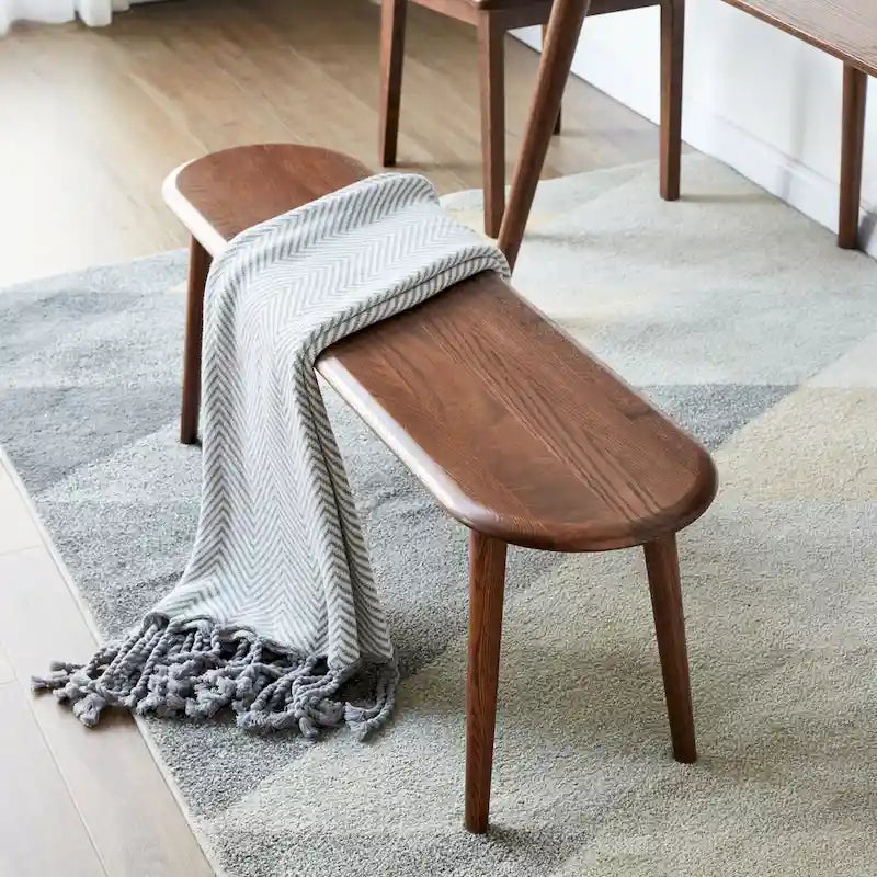 Natural Oak Wood Bench