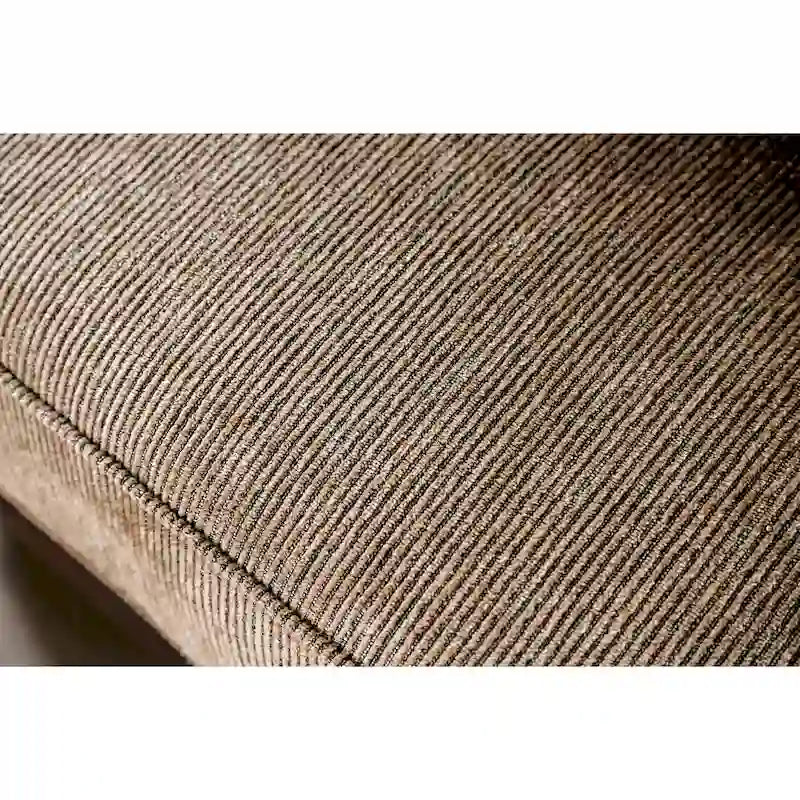 Causeuse Dhirendra en similicuir marron traditionnel par Furniture of America