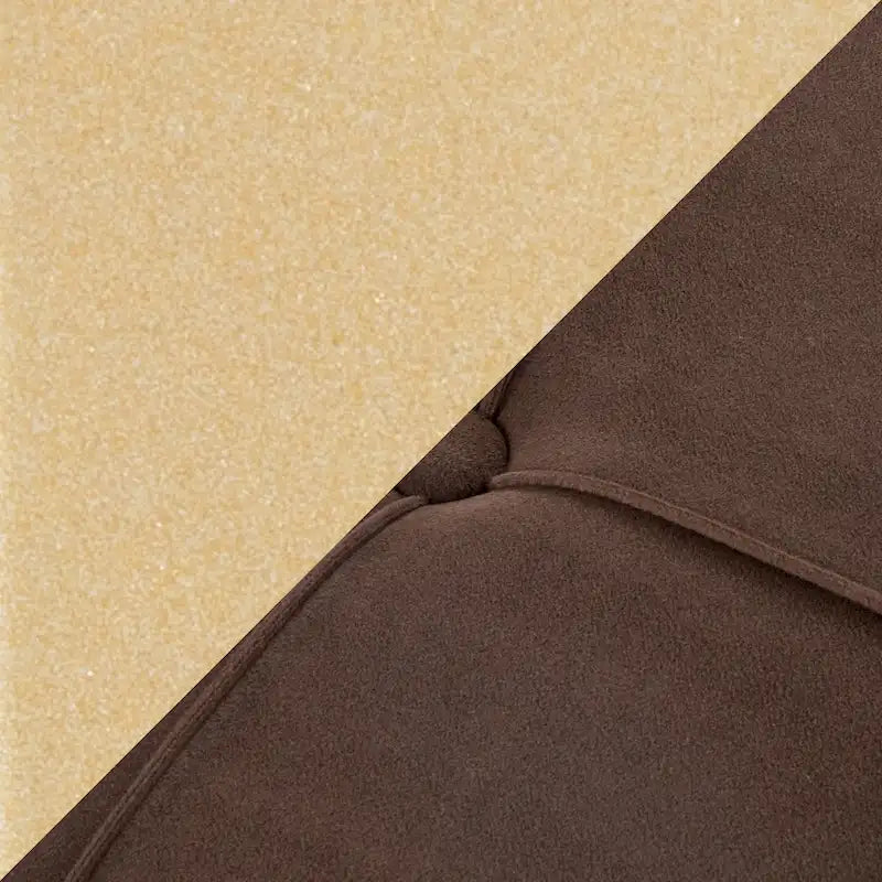 Banc de rangement en velours avec couvercle relevable