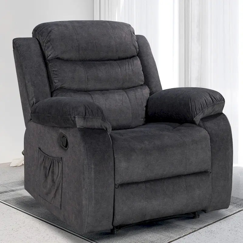 Fauteuil inclinable moelleux avec fonctions massage et chaleur