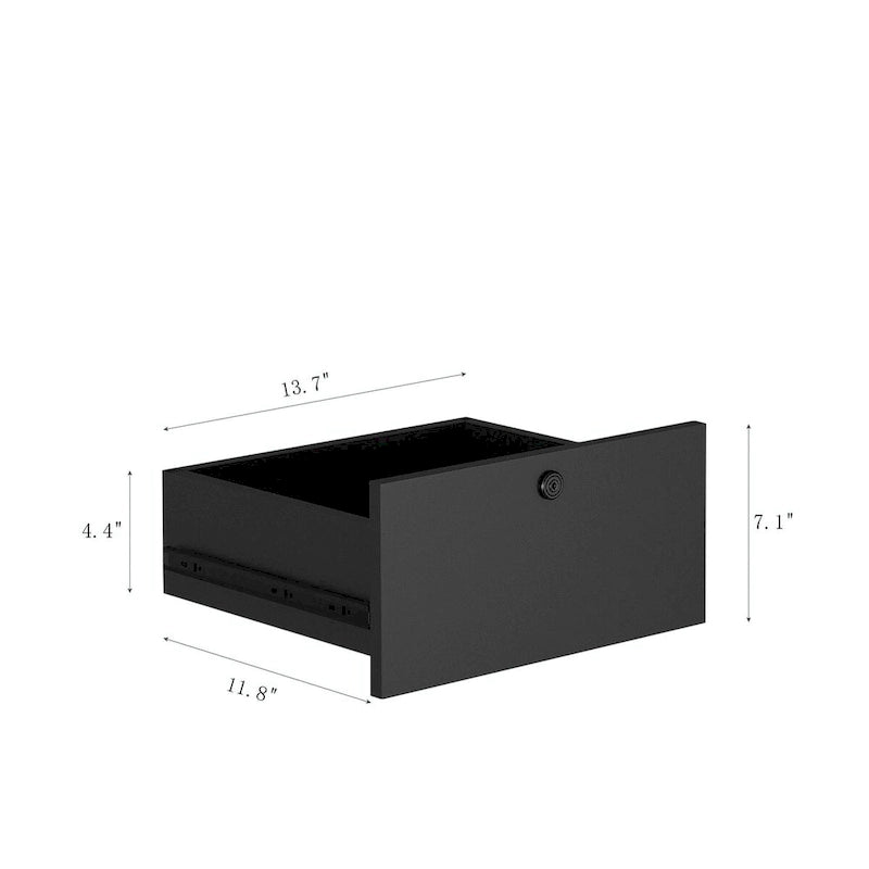 Table de chevet intelligente moderne avec station de charge et veilleuse