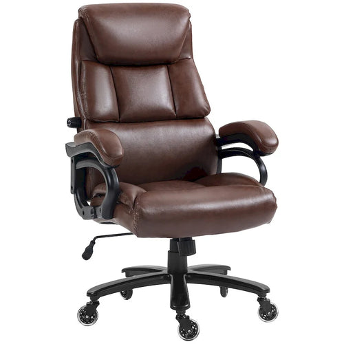 Chaise de bureau exécutive grande taille 400lbs, en cuir PU, avec hauteur réglable