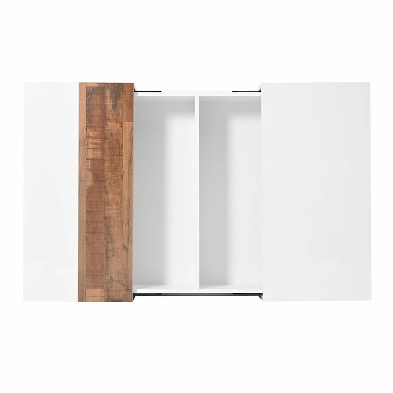 Table basse carrée de 31,4 po avec plateau coulissant et rangement dissimulé